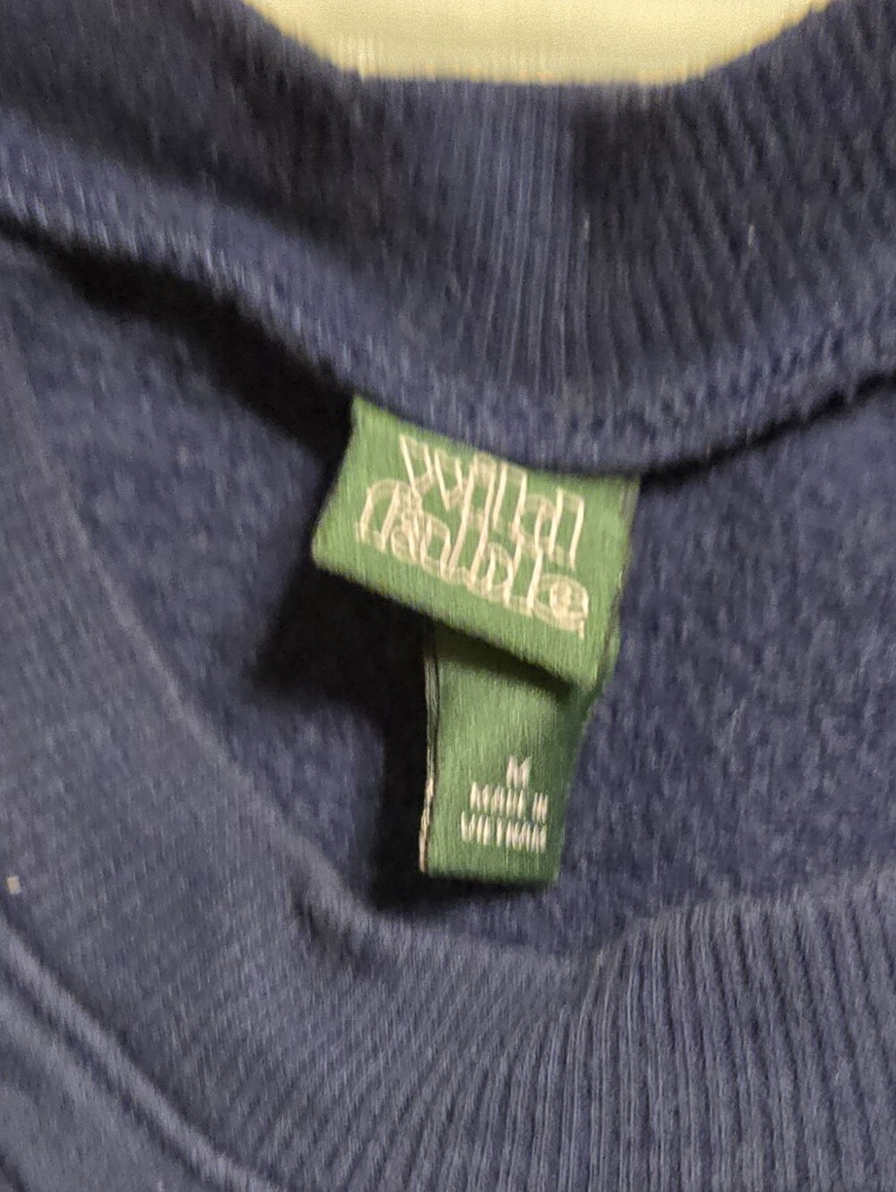 Wild Fable Navy Crewneck Sweatshirt, Cut Off
